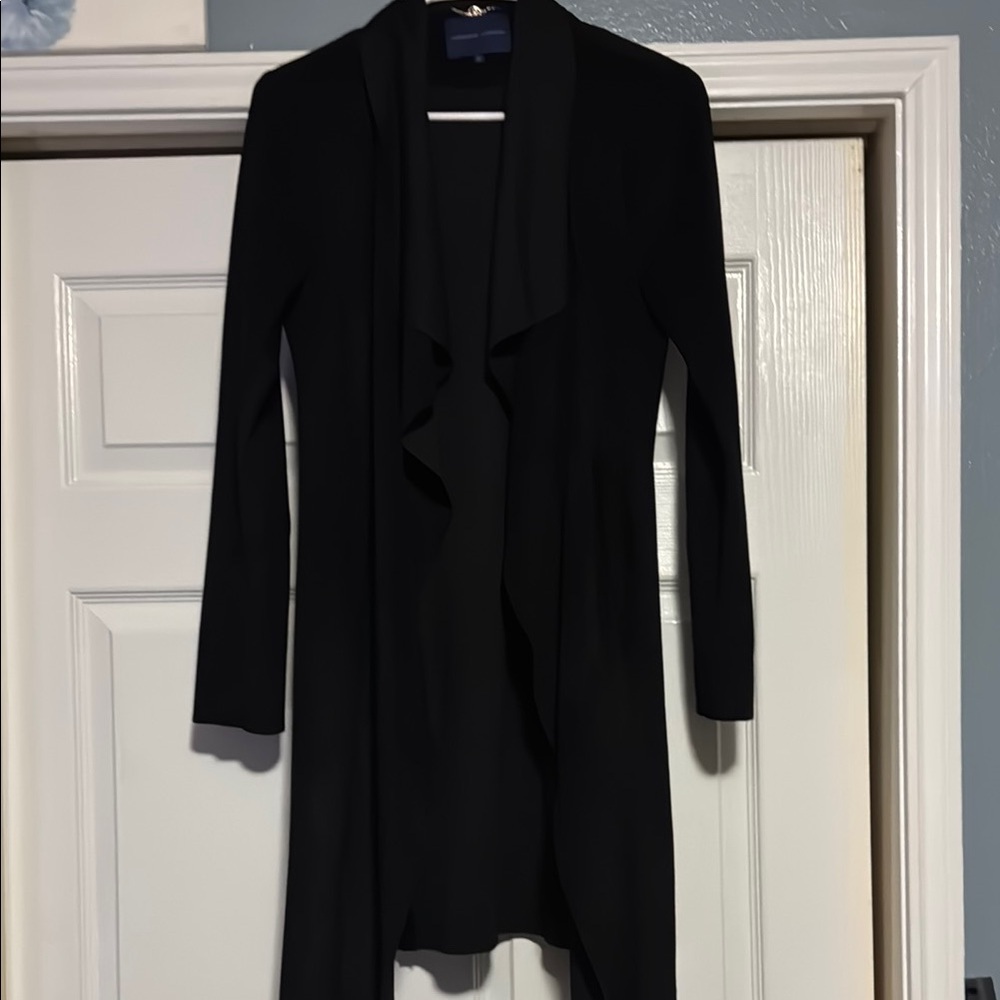 Chic Black Long Cardigan